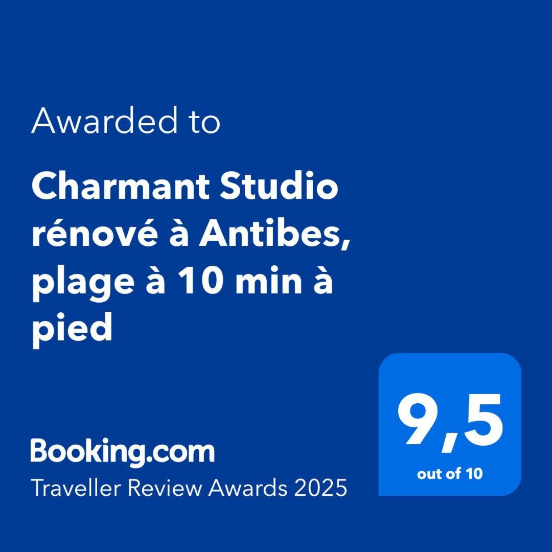 Charmant Studio Renove A Antibes, Plage A 10 Min A Pied Extérieur photo